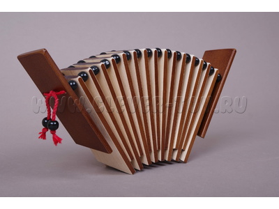 Трещотка пластинчатая "малютка" (дерево тонированное, 2 категория)