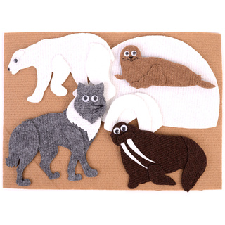 Животные севера с игровым полем